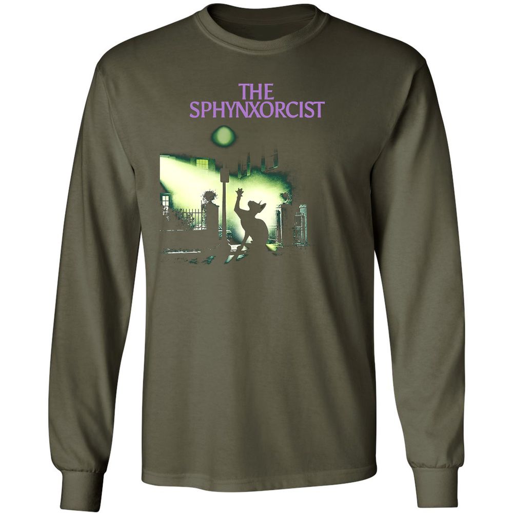 Long Sleeve T-Shirt - QC7KFZ8Y - Military Green - 16