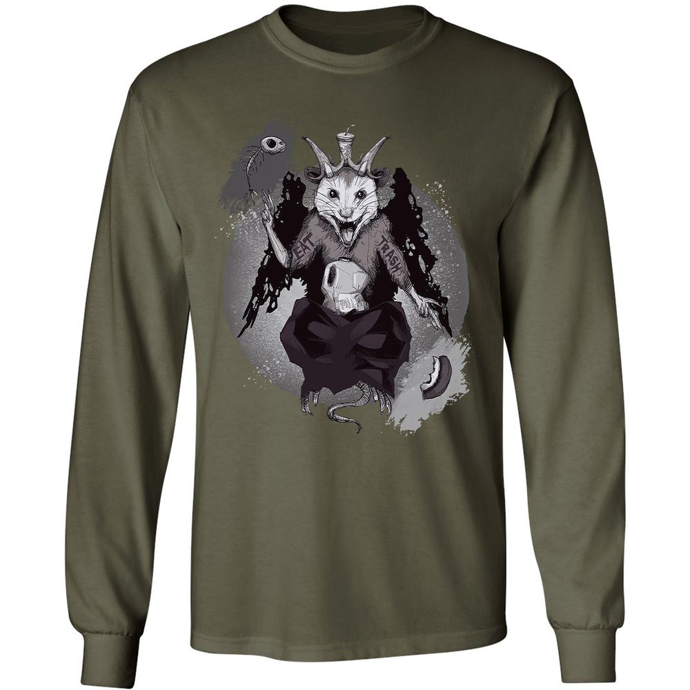 Long Sleeve T-Shirt - 4BDCHPYE - Military Green - 16