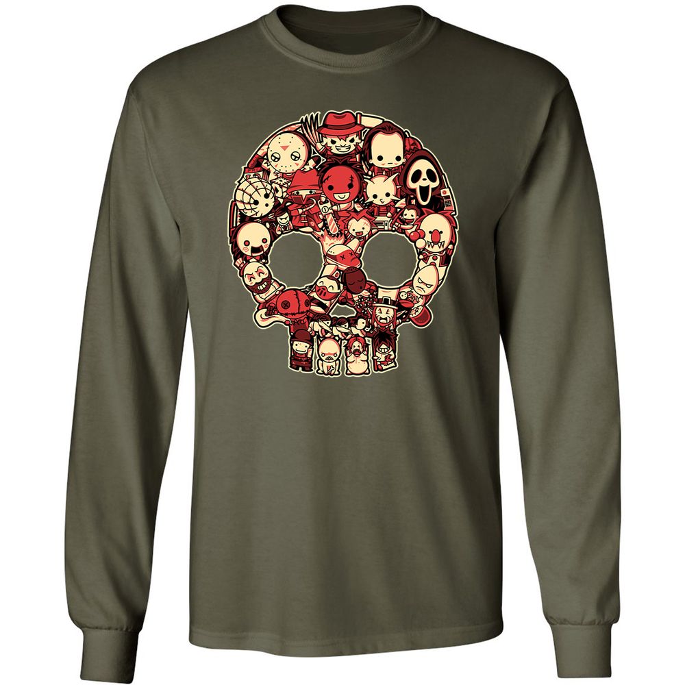 Long Sleeve T-Shirt - 8N6NQRSF - Military Green - 16
