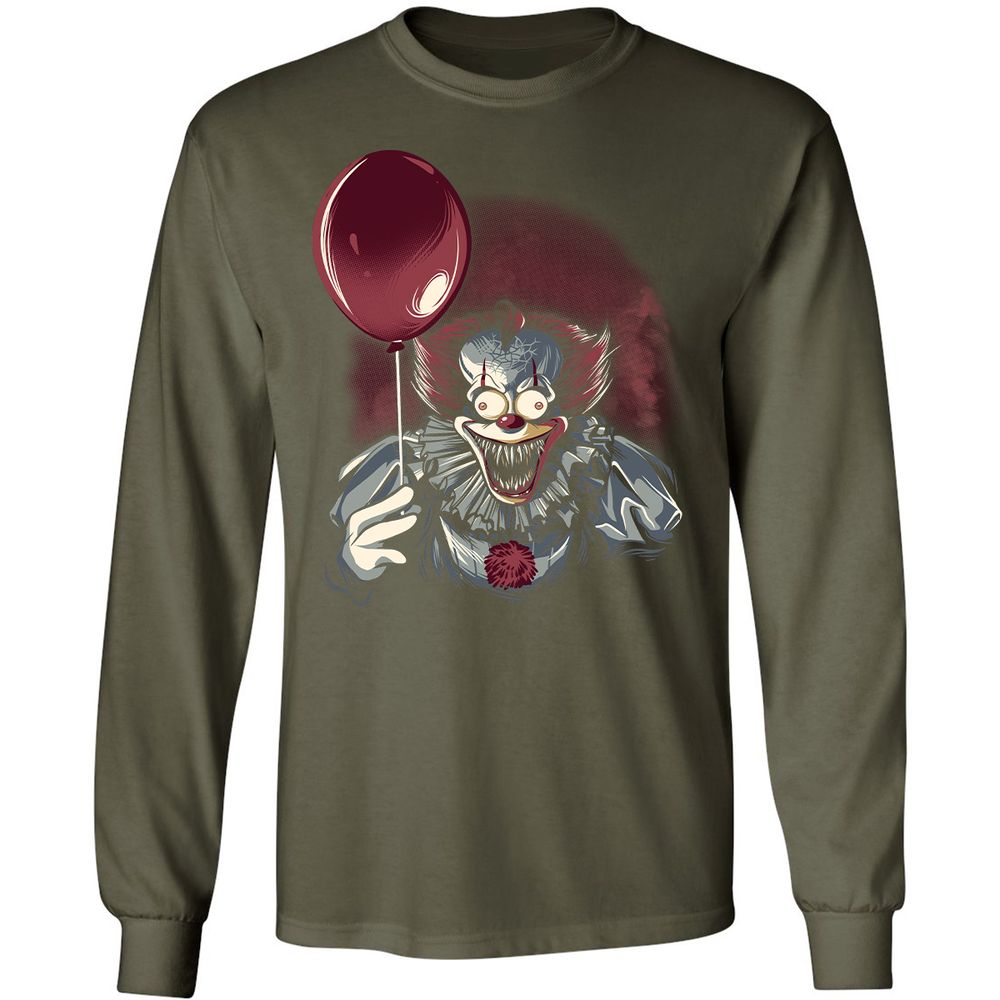 Long Sleeve T-Shirt - YLFMV9U3 - Military Green - 16