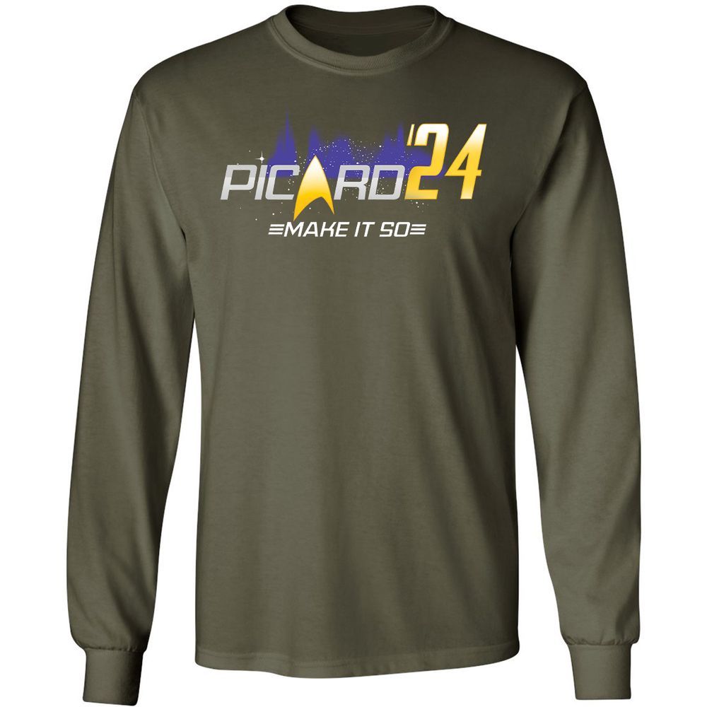 Long Sleeve T-Shirt - 2Q7RZXZM - Military Green - 16