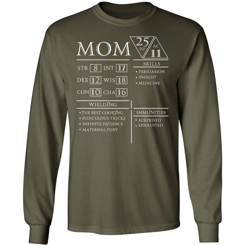 Long Sleeve T-Shirt - 79BJRKZC - Military Green - 16