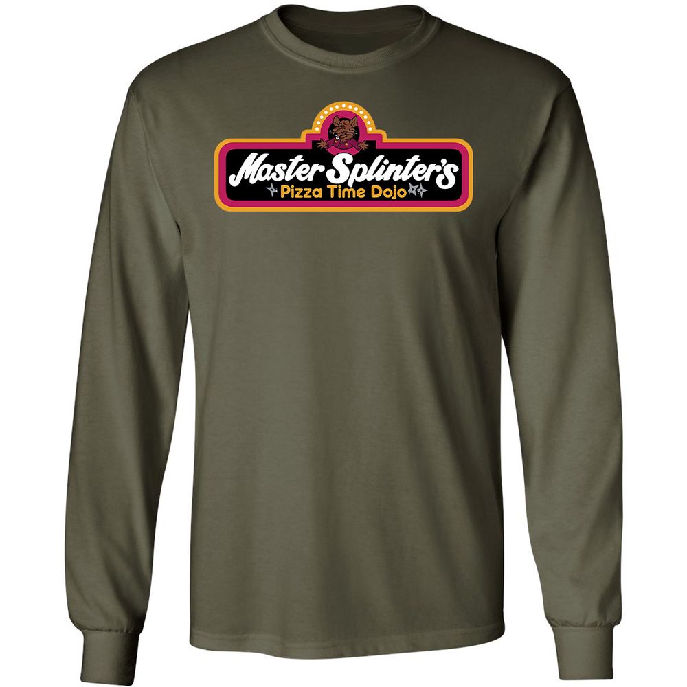 Long Sleeve T-Shirt - 8FPEV7HQ - Military Green - 16