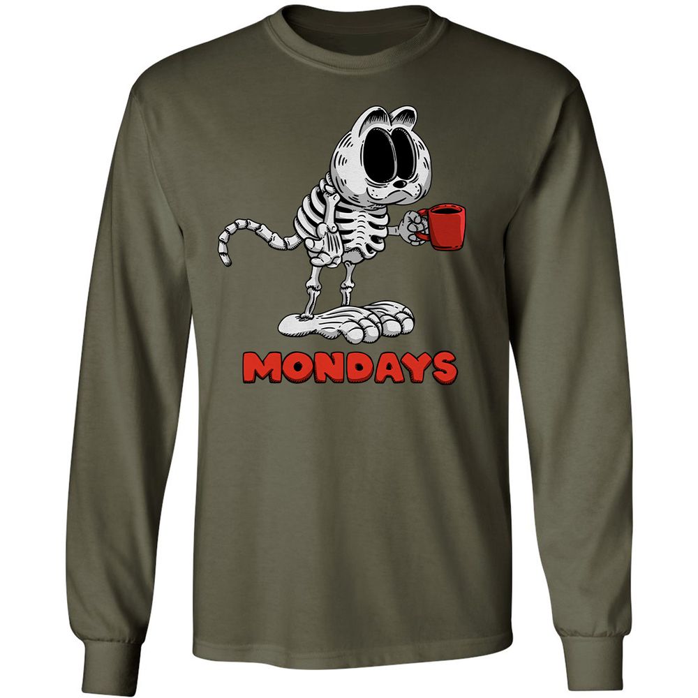 Long Sleeve T-Shirt - EZGPTWYH - Military Green - 16