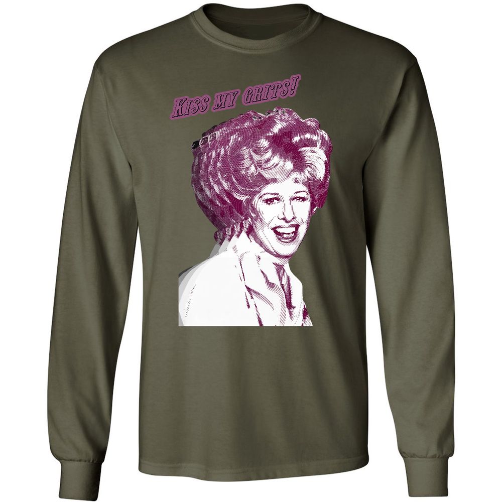 Long Sleeve T-Shirt - 84K5HDWF - Military Green - 16