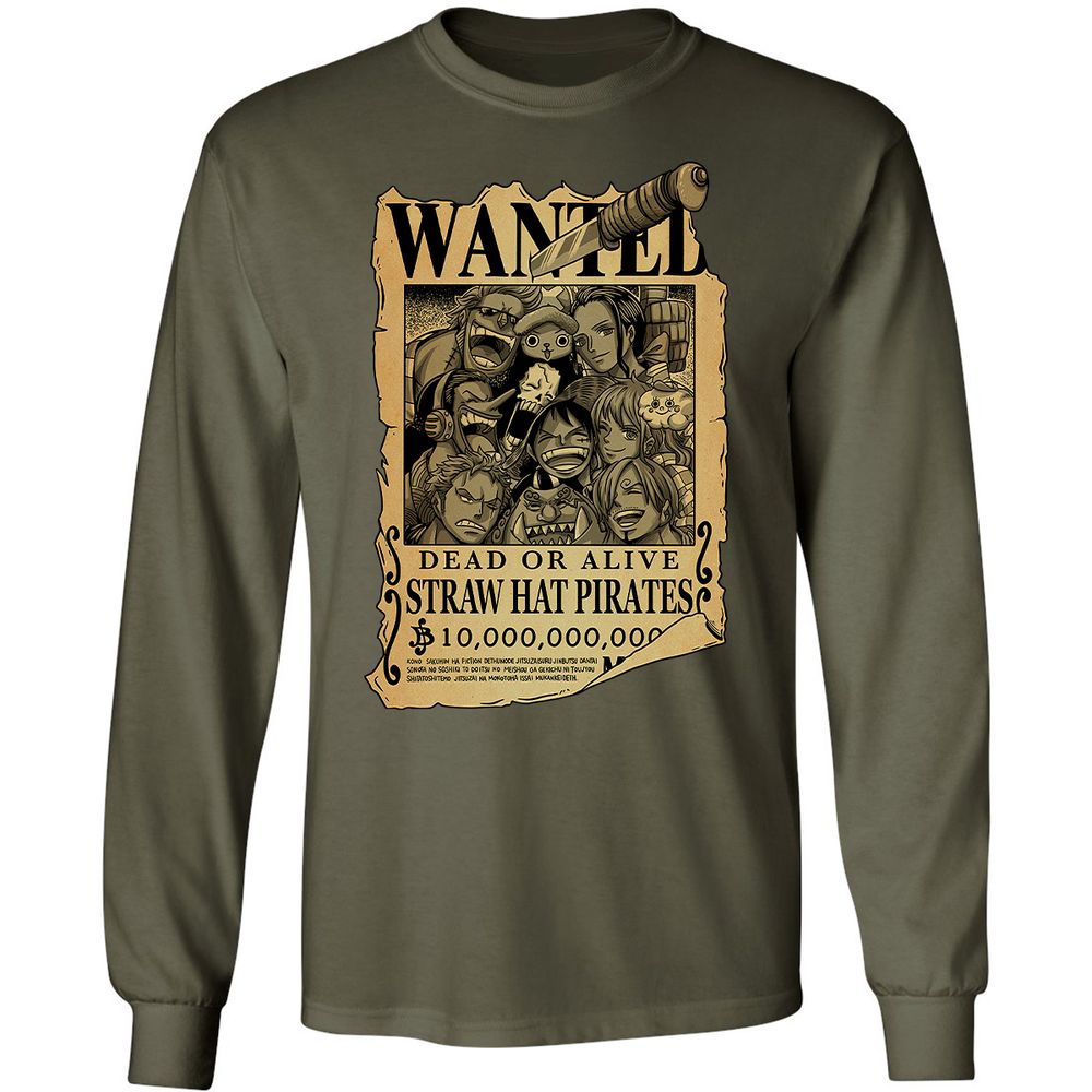 Long Sleeve T-Shirt - WJS3NWWL - Military Green - 16