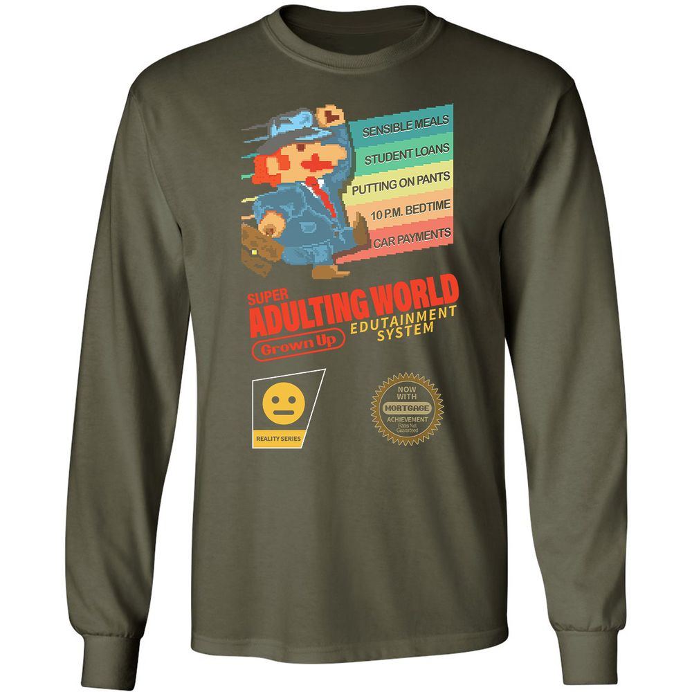 Long Sleeve T-Shirt - V1ZEH5SD - Military Green - 16