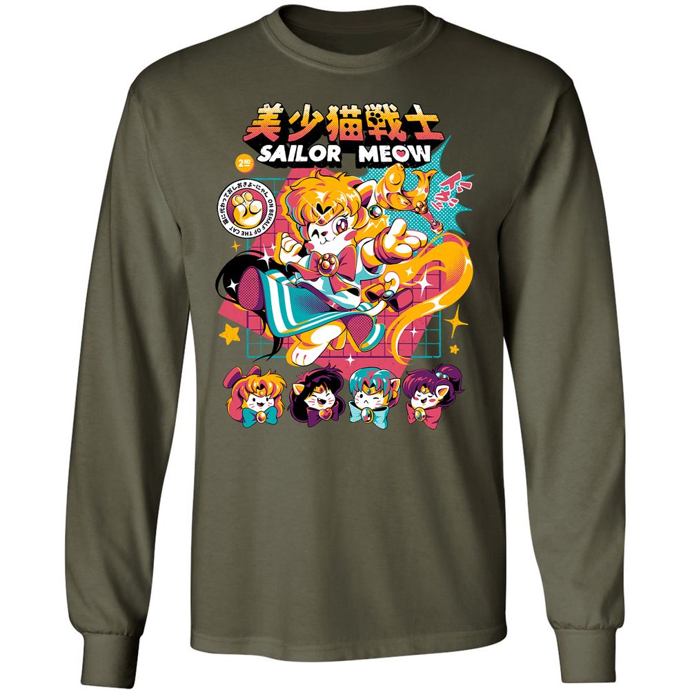 Long Sleeve T-Shirt - 3NFUD4CA - Military Green - 16