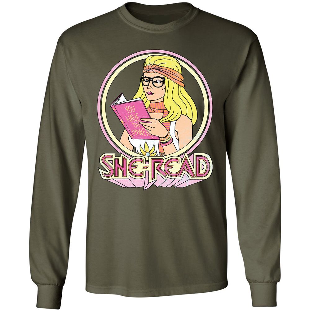 Long Sleeve T-Shirt - AMMVZX1H - Military Green - 16