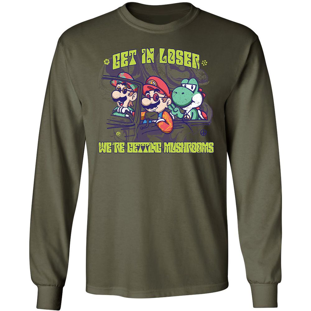 Long Sleeve T-Shirt - UFWDYBMD - Military Green - 16