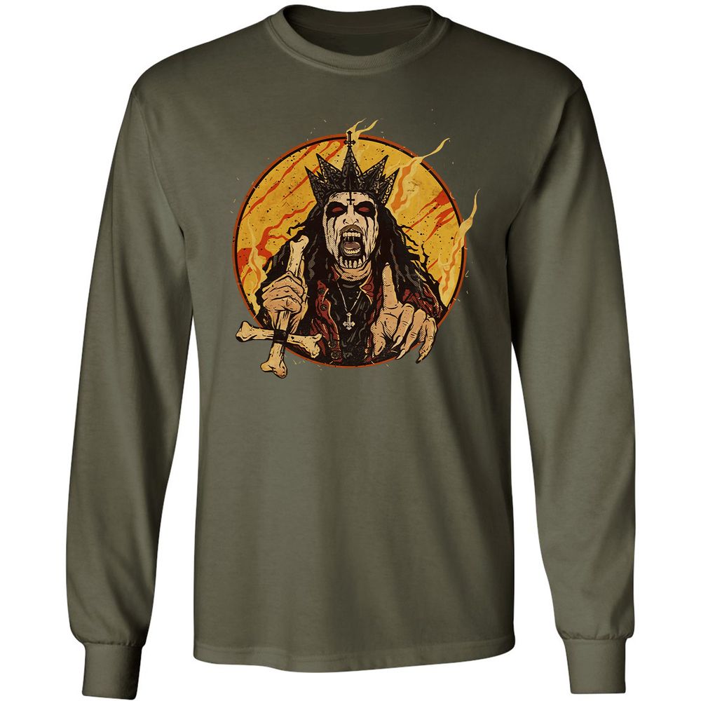 Long Sleeve T-Shirt - GGP1SCNP - Military Green - 16