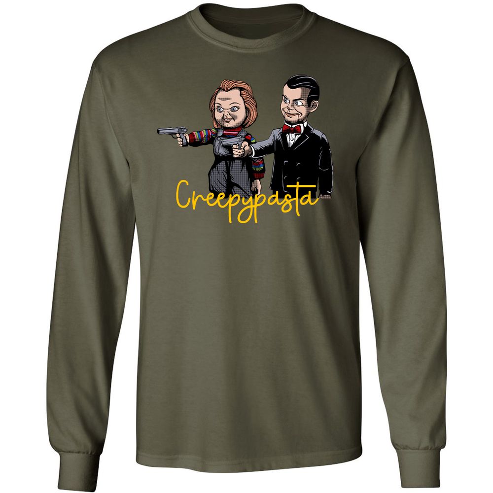 Long Sleeve T-Shirt - 5T2GVB6N - Military Green - 16