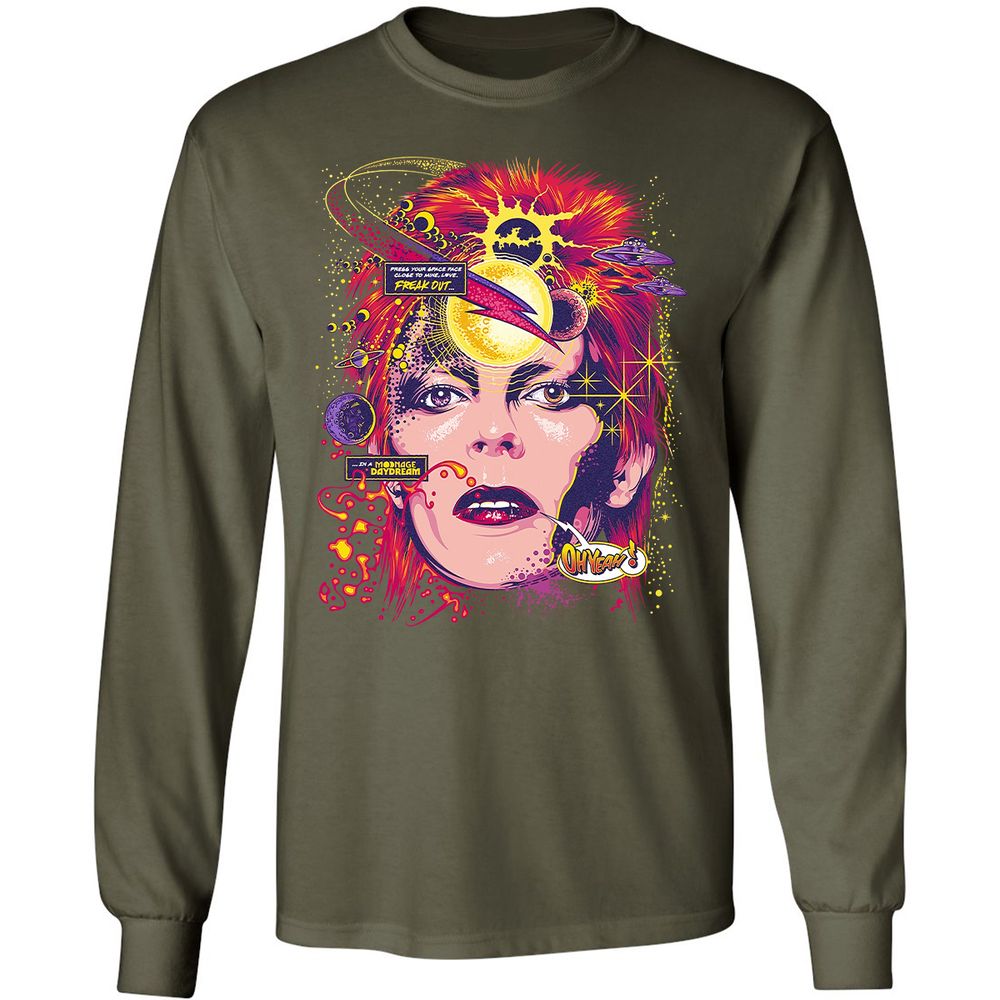 Long Sleeve T-Shirt - 677LA6ZU - Military Green - 16