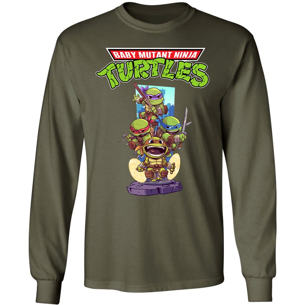 Long Sleeve T-Shirt - 67QUGFET - Military Green - 16