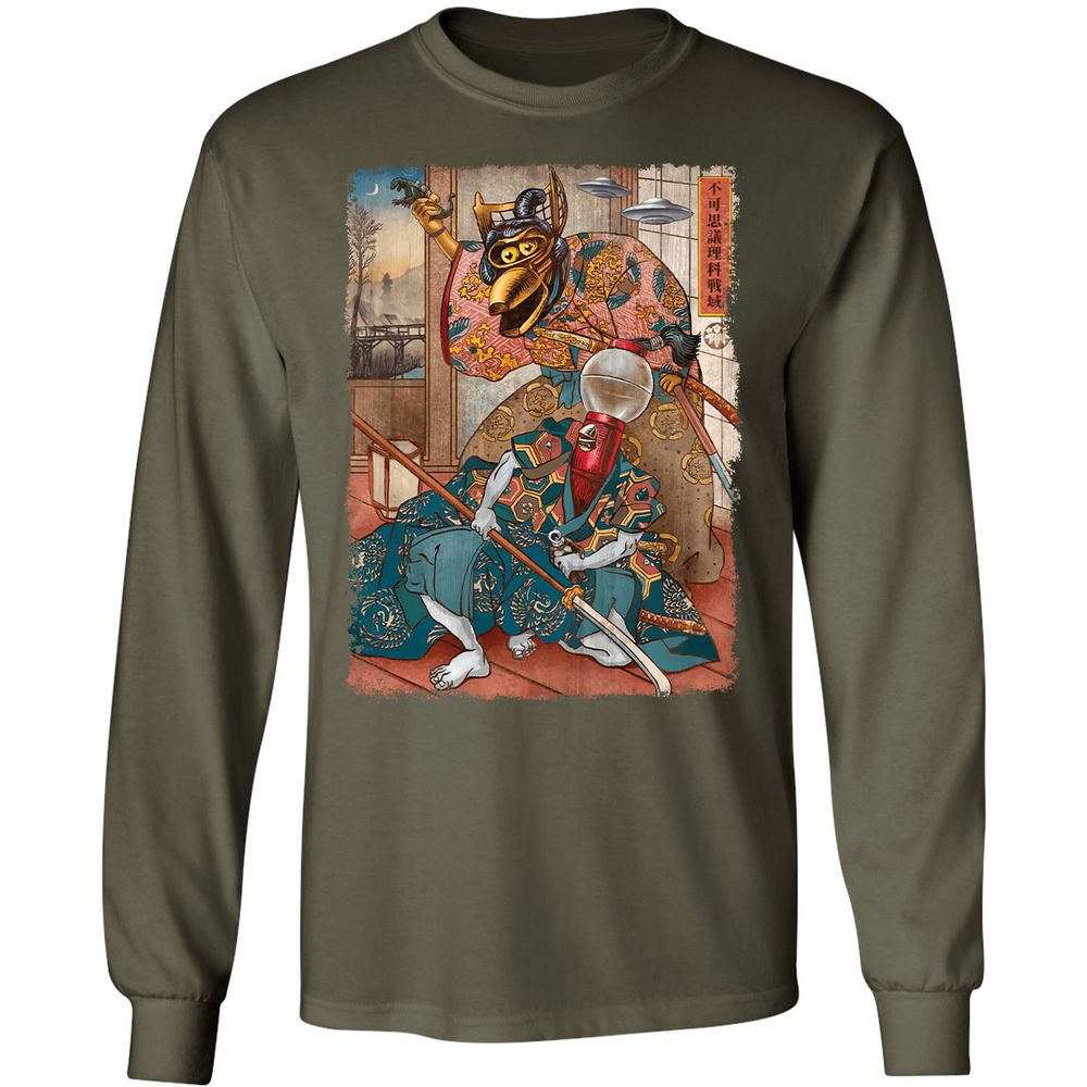 Long Sleeve T-Shirt - W7SU561S - Military Green - 16