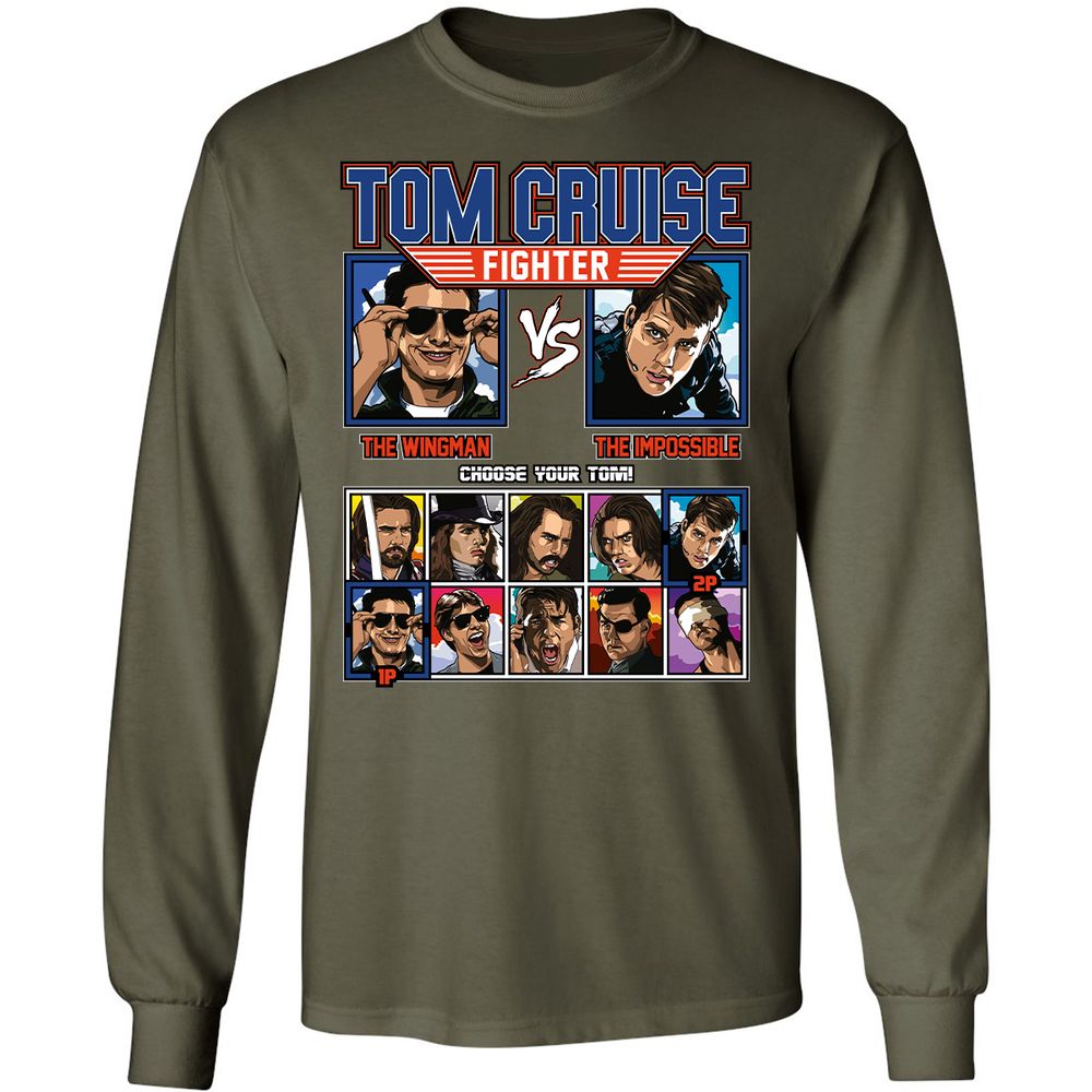 Long Sleeve T-Shirt - 3H9ZZ6NJ - Military Green - 16