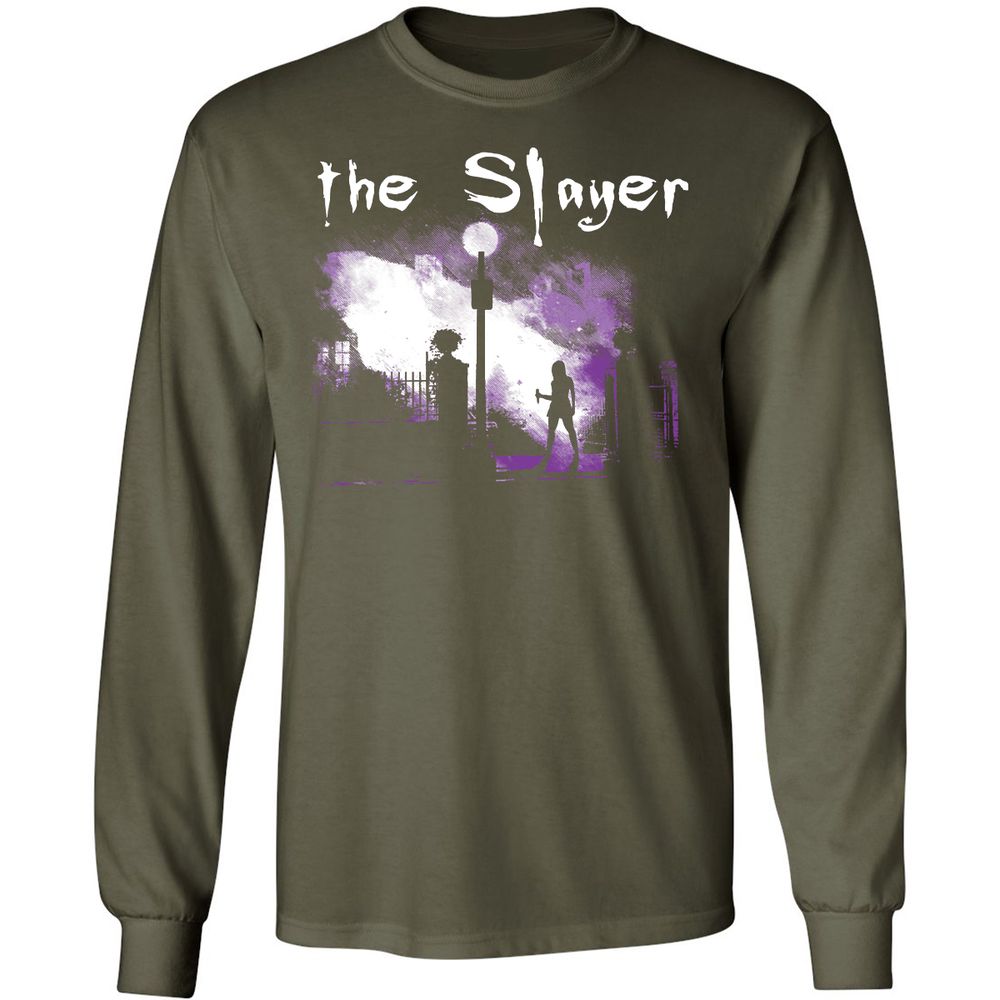 Long Sleeve T-Shirt - 75FSY3KQ - Military Green - 16