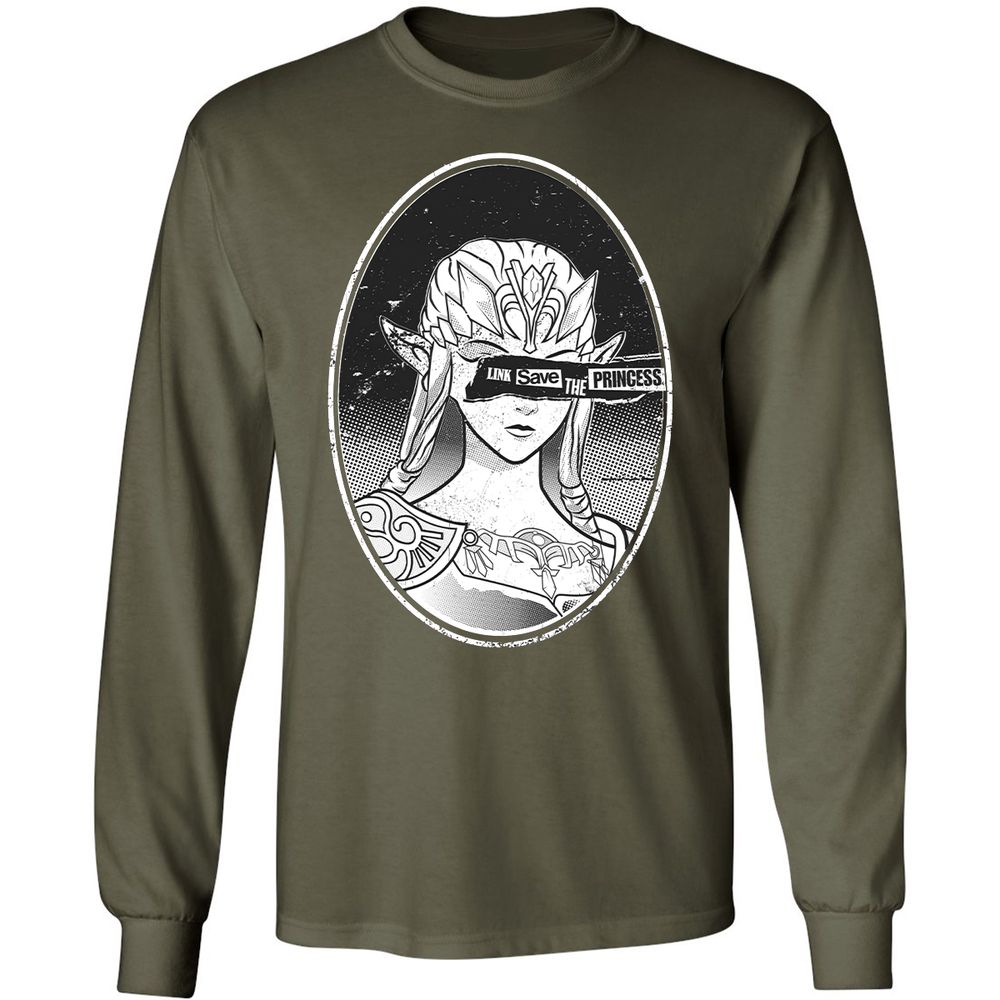 Long Sleeve T-Shirt - CL9VX4MZ - Military Green - 16