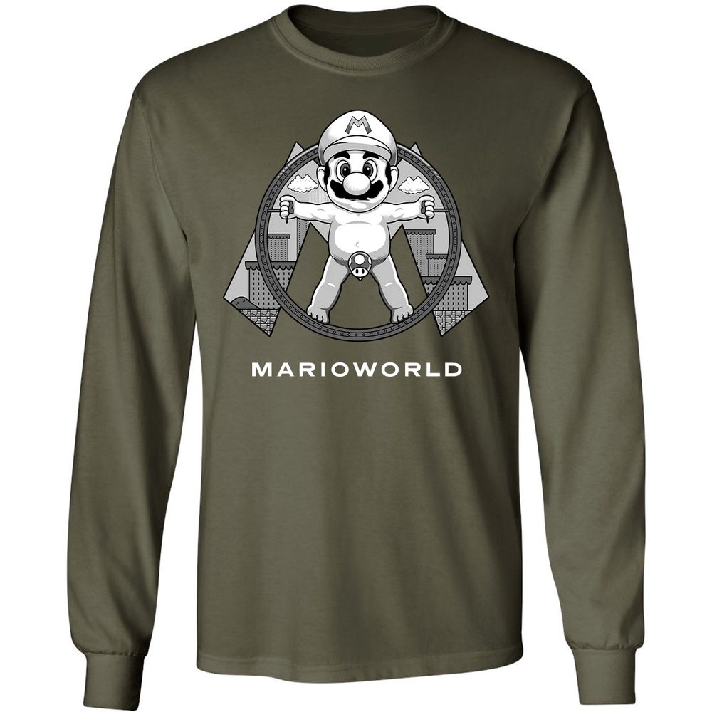 Long Sleeve T-Shirt - 2A5V9WT8 - Military Green - 16