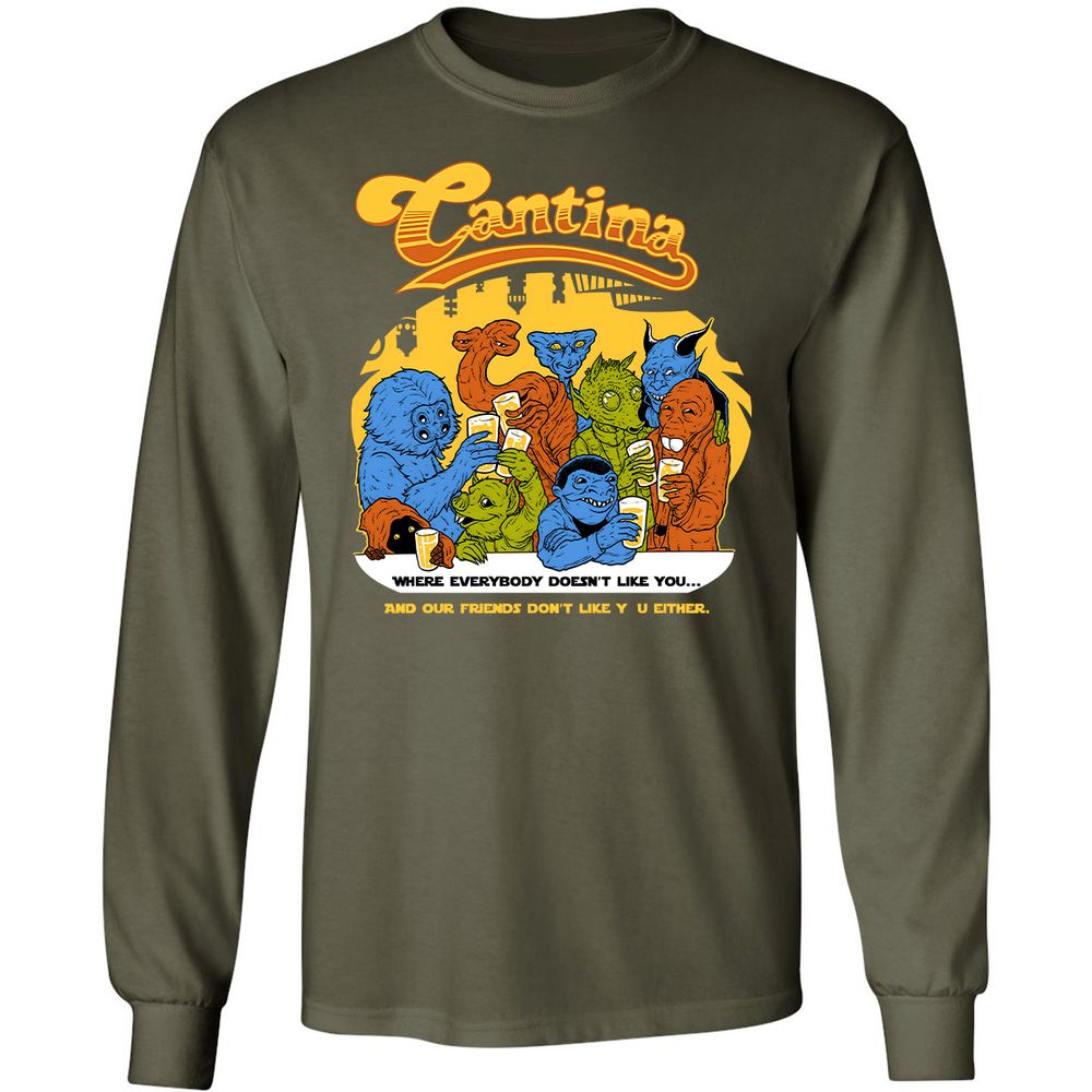 Long Sleeve T-Shirt - BWD7AEBQ - Military Green - 16