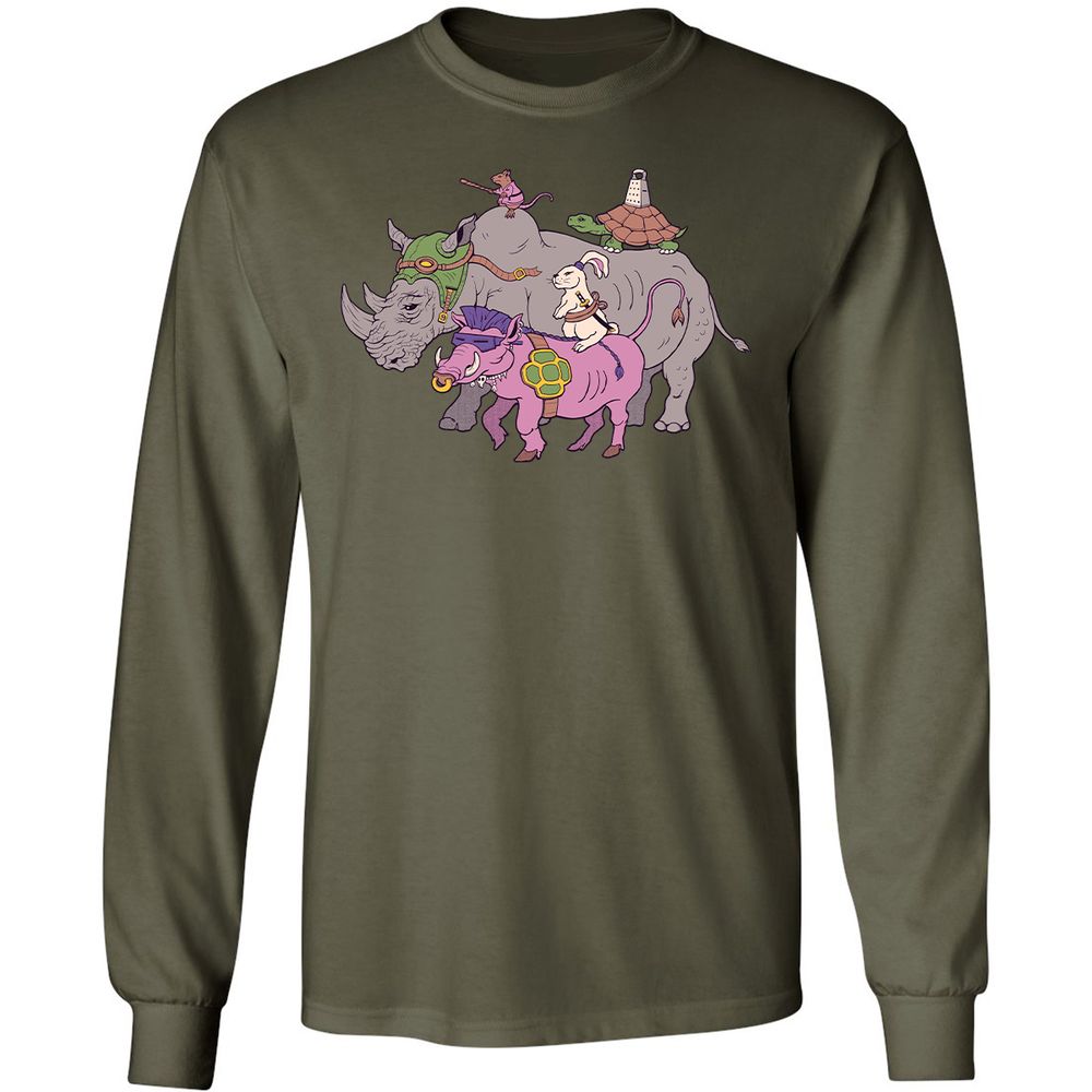 Long Sleeve T-Shirt - Z4FGDXWY - Military Green - 16