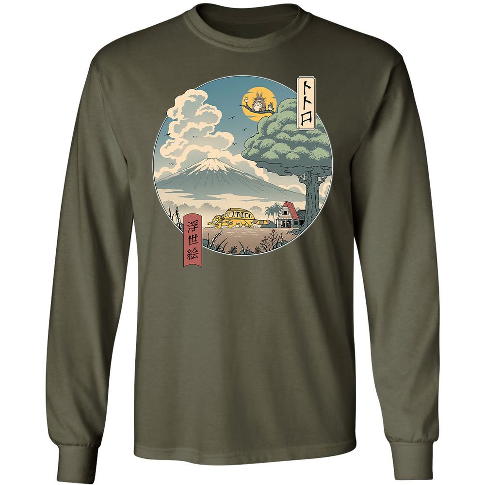 Long Sleeve T-Shirt - 5KUF9F3R - Military Green - 16