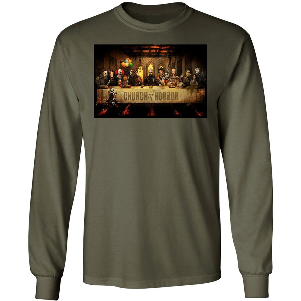 Long Sleeve T-Shirt - KKN2JXLU - Military Green - 16