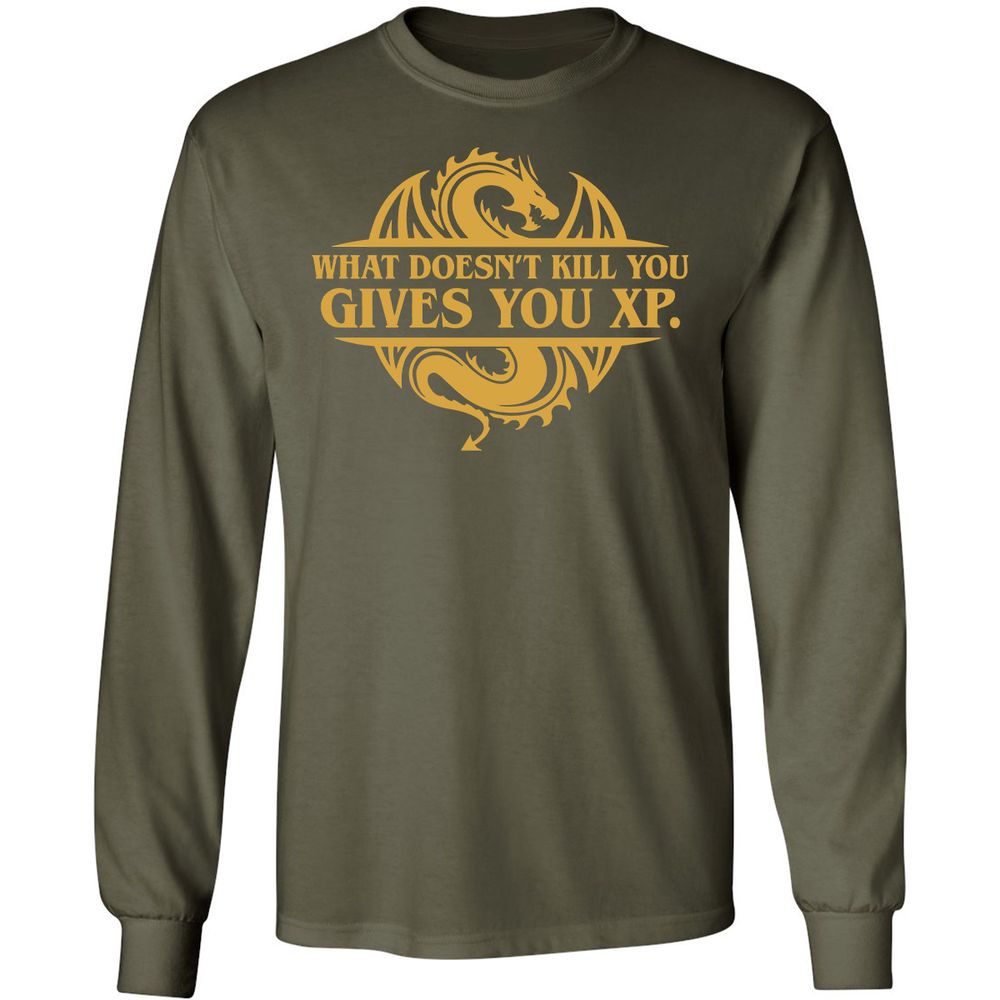 Long Sleeve T-Shirt - U6WVCS9F - Military Green - 16
