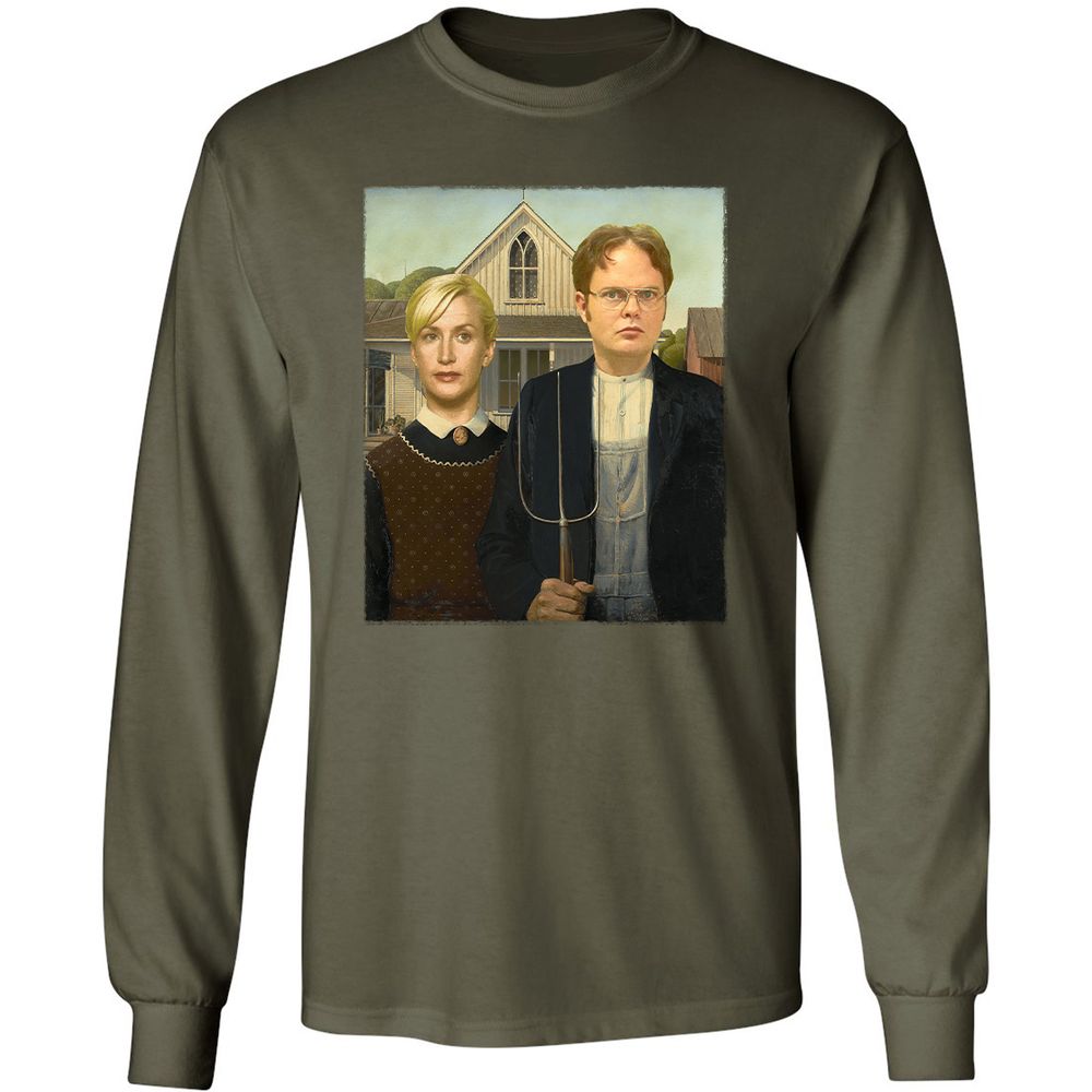 Long Sleeve T-Shirt - JJDY3QPW - Military Green - 16