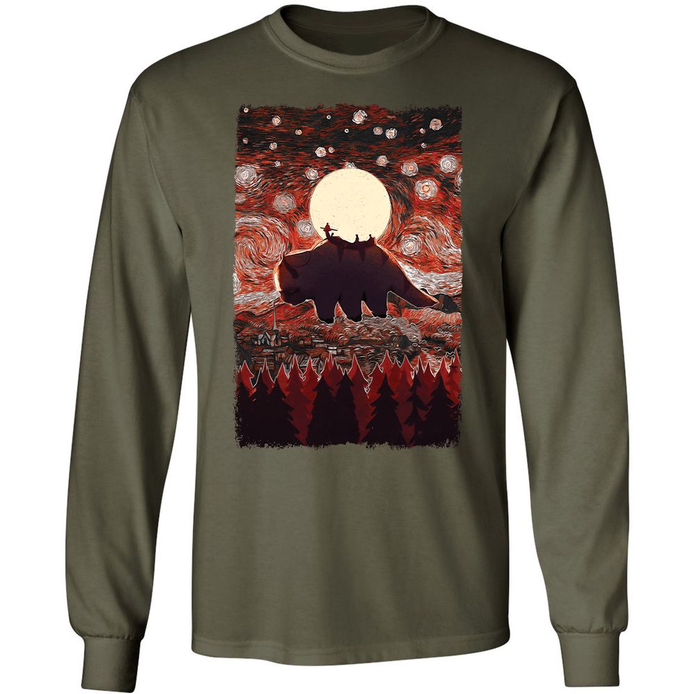 Long Sleeve T-Shirt - 4UCDT848 - Military Green - 16