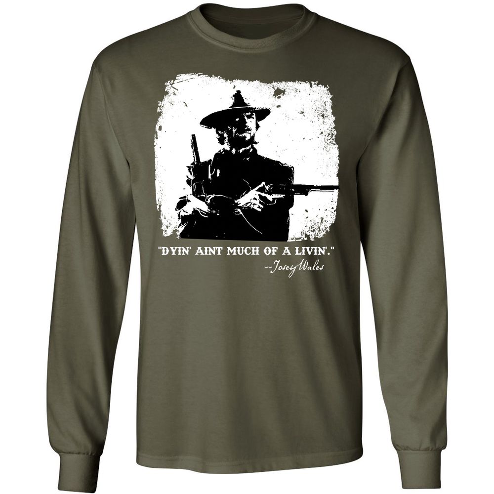 Long Sleeve T-Shirt - 8AY1JKTQ - Military Green - 16