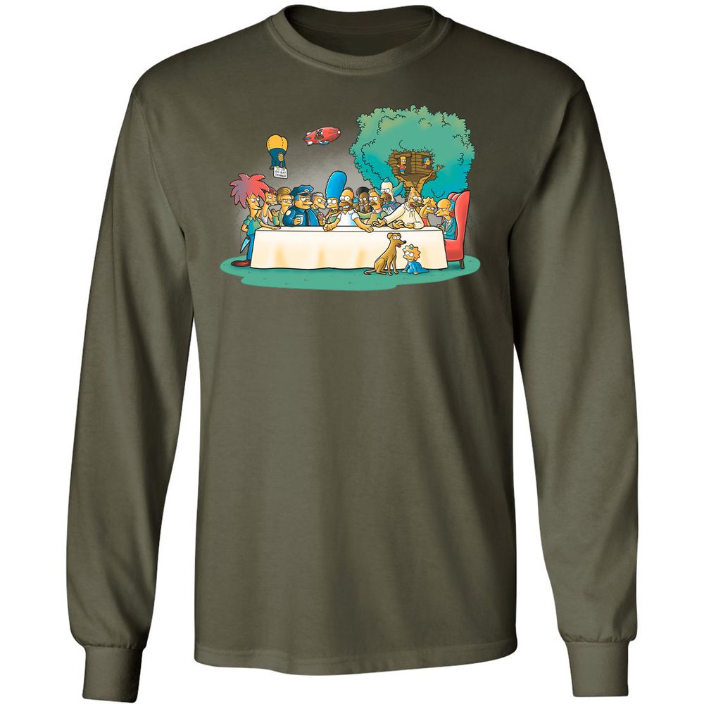 Long Sleeve T-Shirt - PMA55VB9 - Military Green - 16