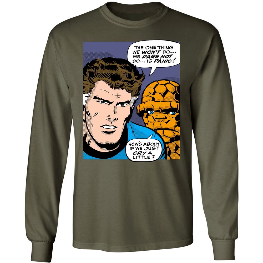 Long Sleeve T-Shirt - G1FV5QY9 - Military Green - 16