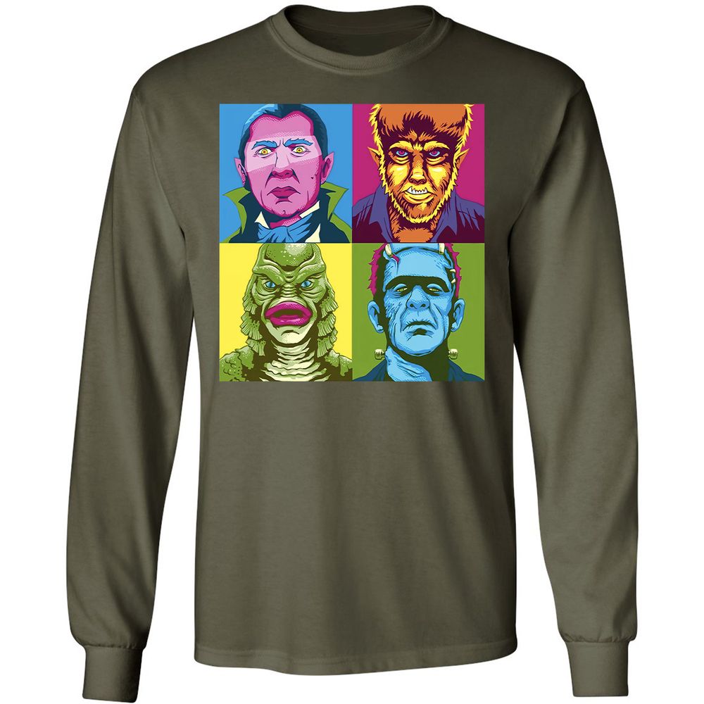 Long Sleeve T-Shirt - 585XHMFG - Military Green - 16