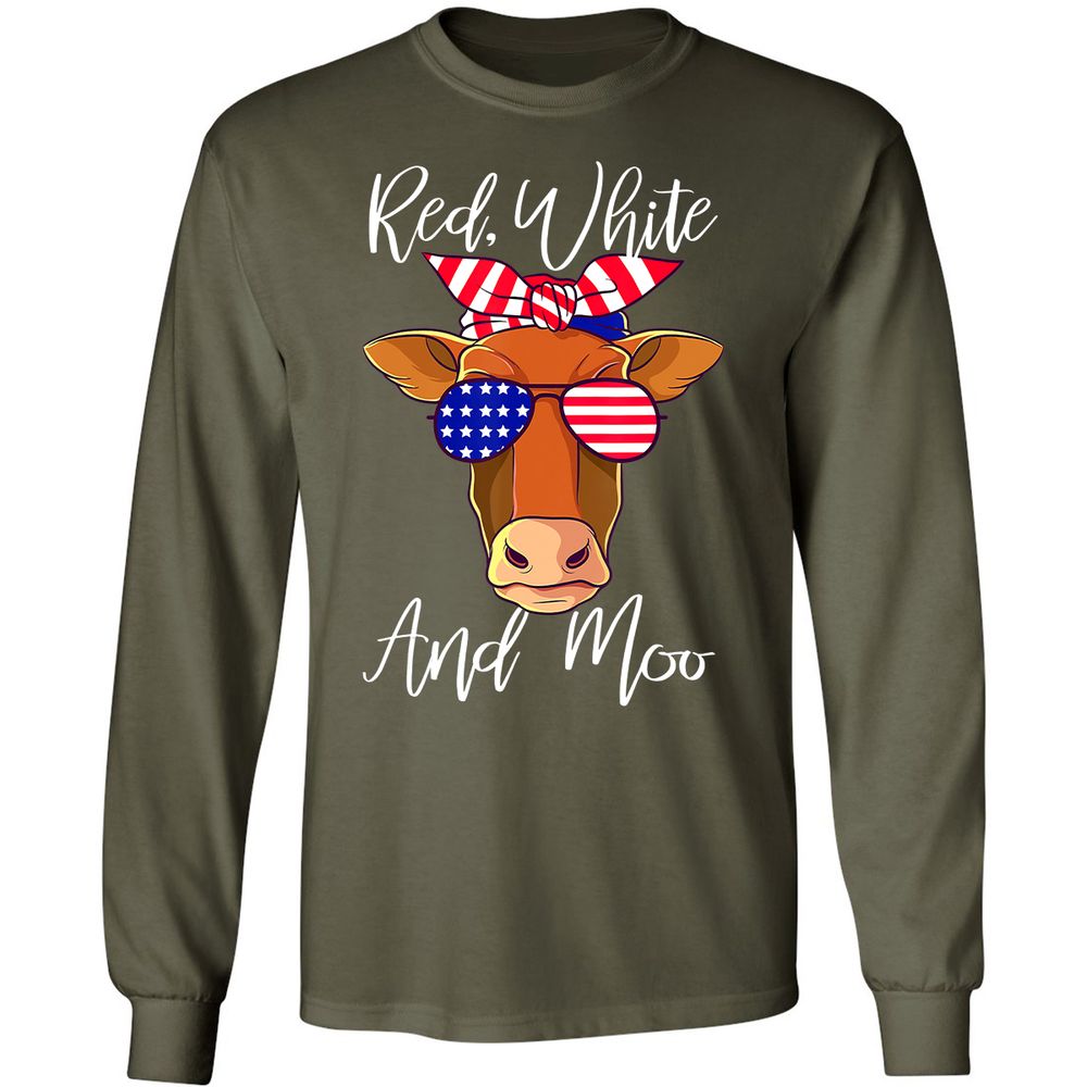 Long Sleeve T-Shirt - 8K52FJA4 - Military Green - 16