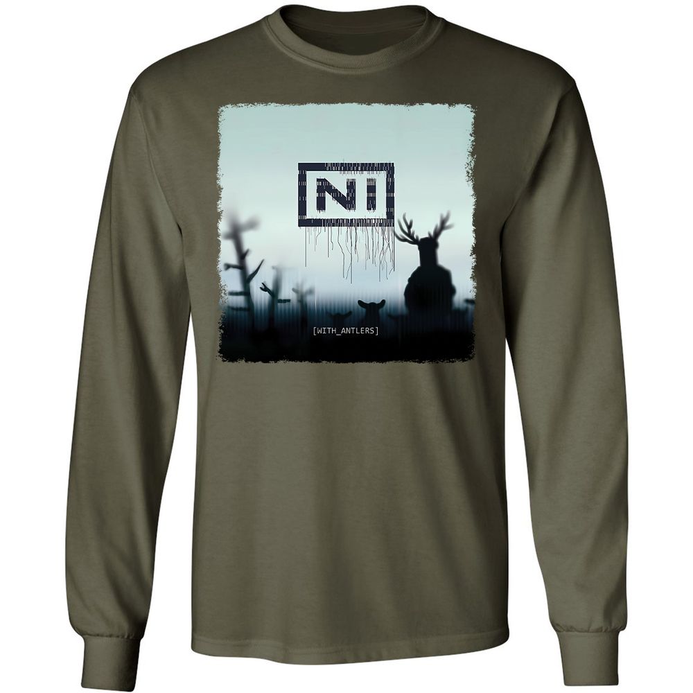 Long Sleeve T-Shirt - VUP1Y71Q - Military Green - 16