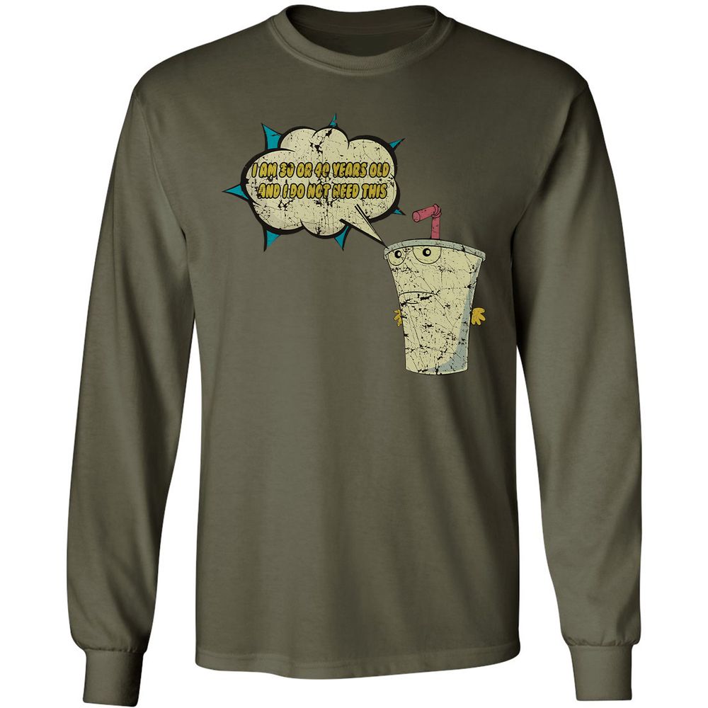 Long Sleeve T-Shirt - 8PQM37F6 - Military Green - 16
