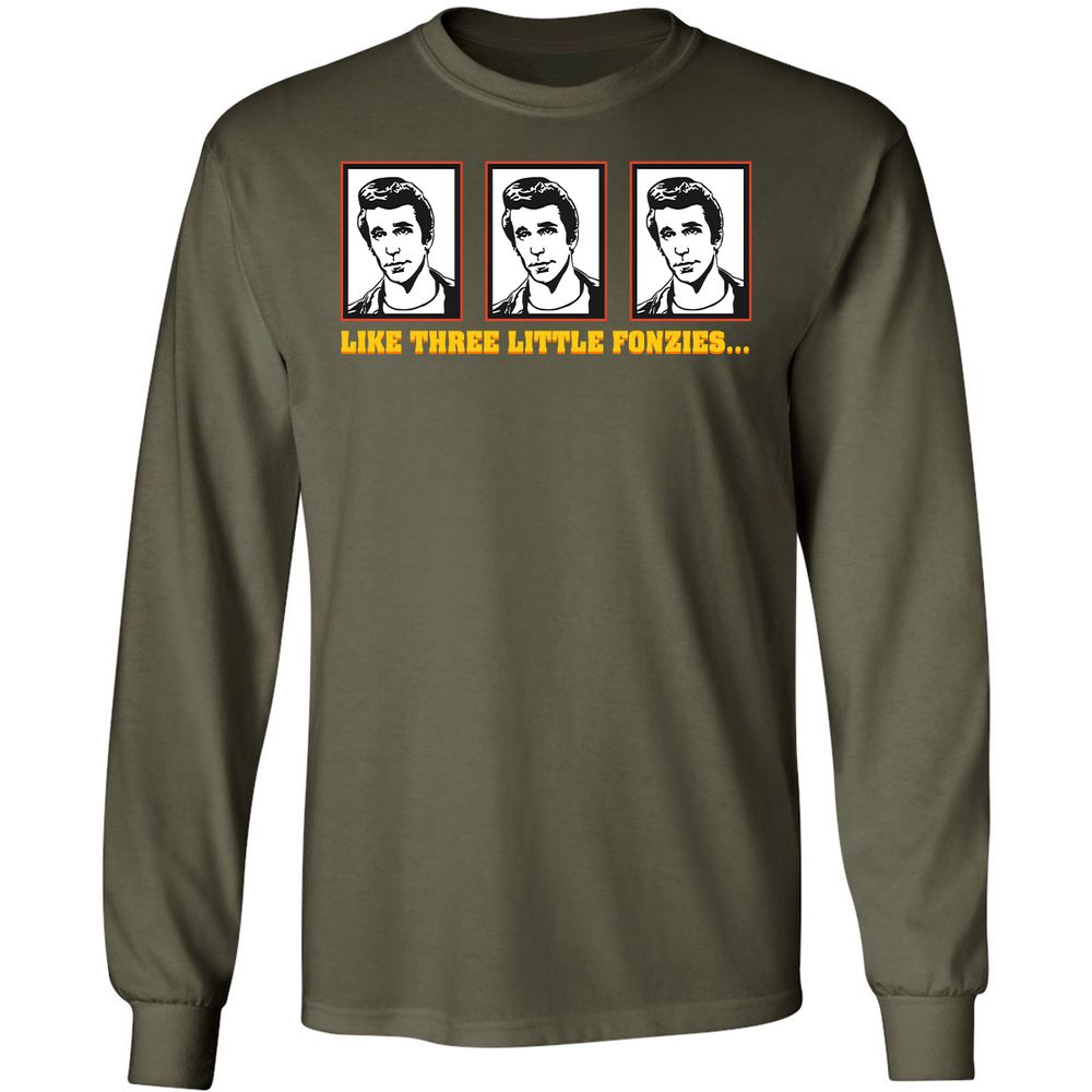 Long Sleeve T-Shirt - GC8MG52Q - Military Green - 16