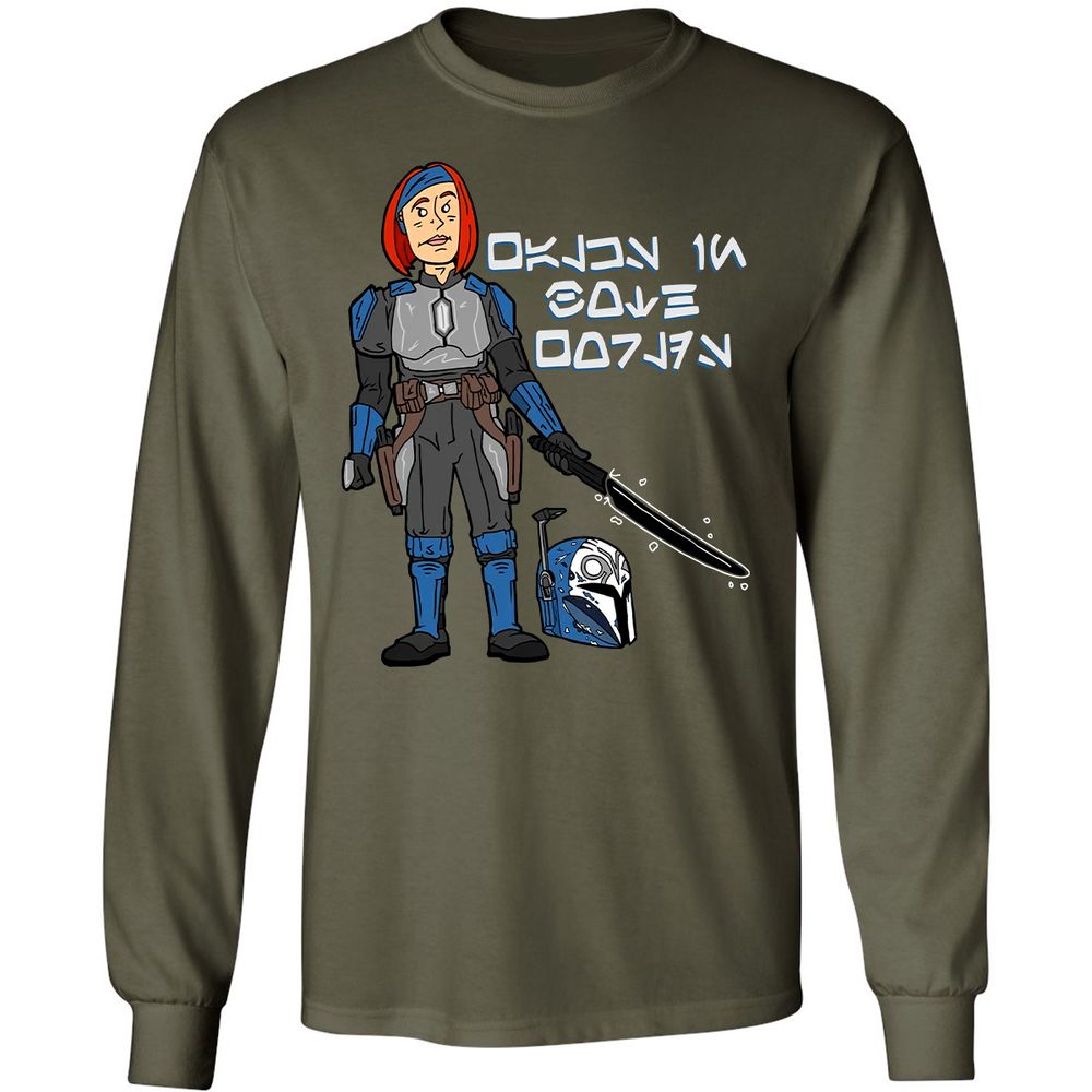 Long Sleeve T-Shirt - U84DLLX3 - Military Green - 16