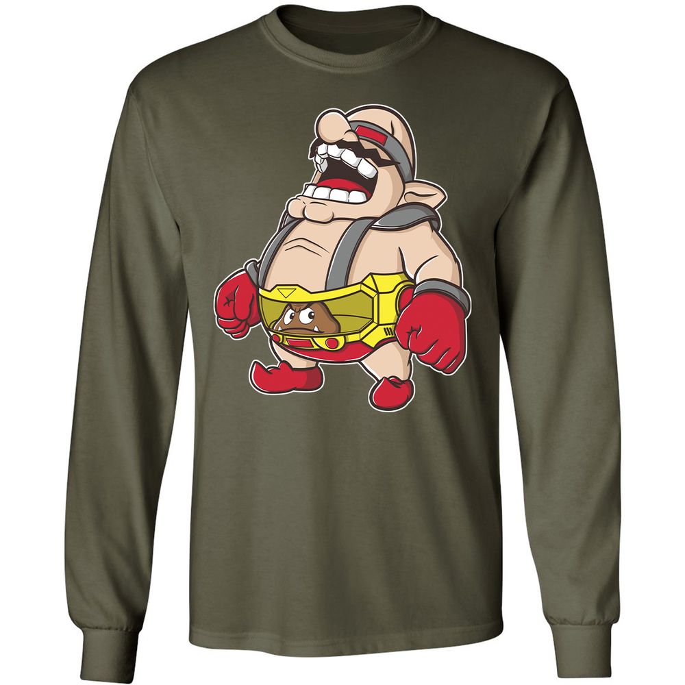 Long Sleeve T-Shirt - YCKXBW4A - Military Green - 16