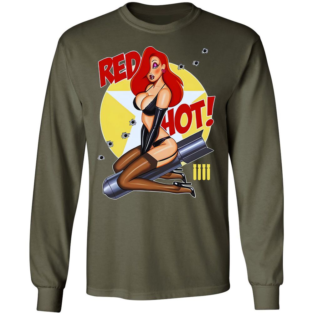 Long Sleeve T-Shirt - AH6XQ1EM - Military Green - 16