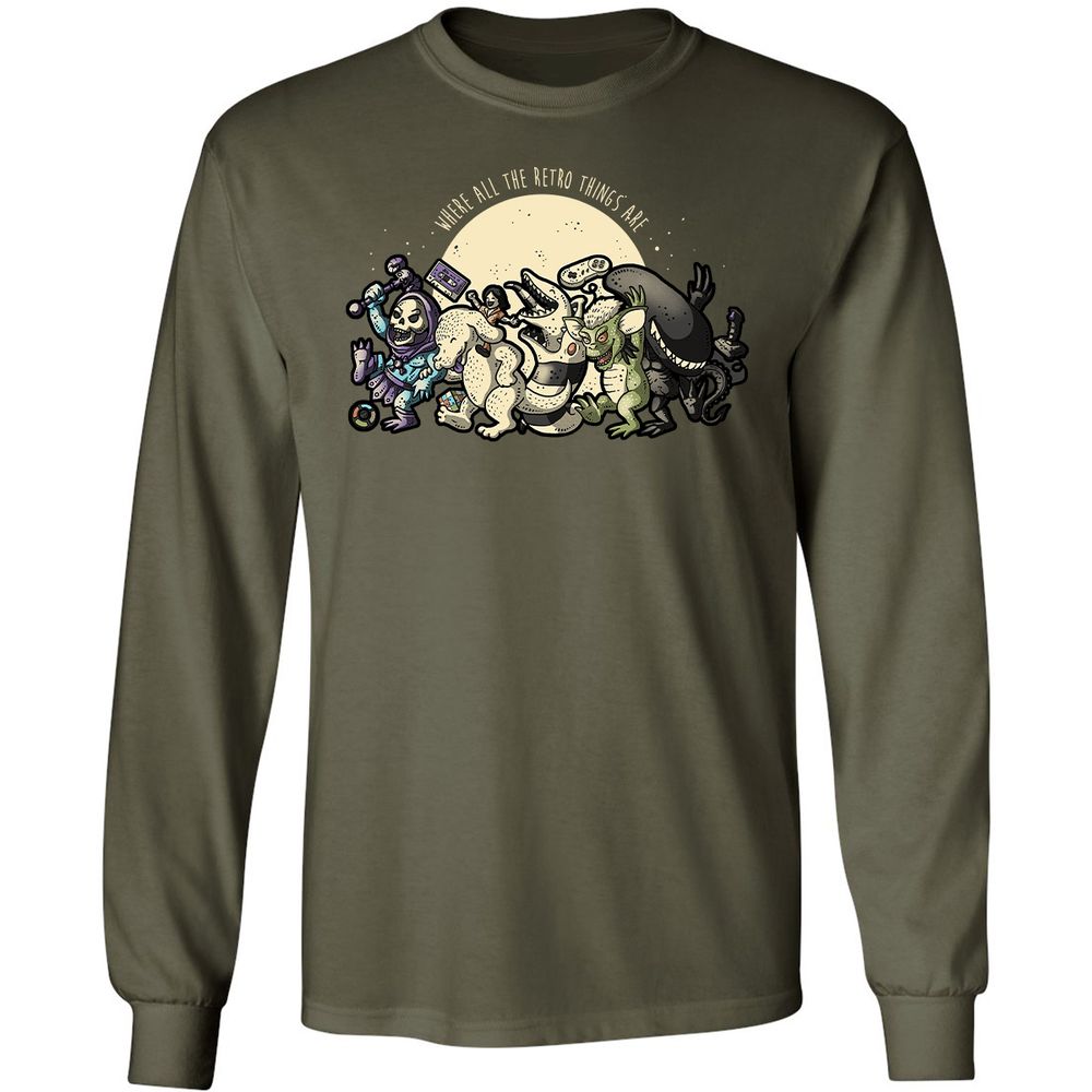 Long Sleeve T-Shirt - 7MLXA5K7 - Military Green - 16