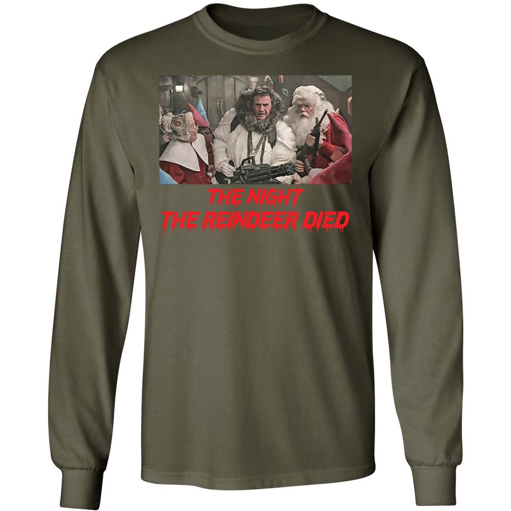 Long Sleeve T-Shirt - BPC7QUJS - Military Green - 16