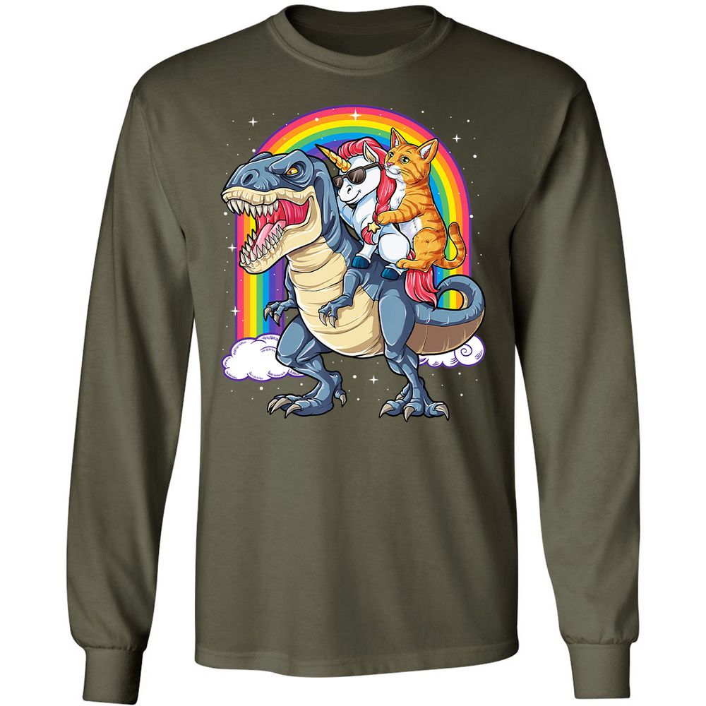 Long Sleeve T-Shirt - 2PU4YCMT - Military Green - 16