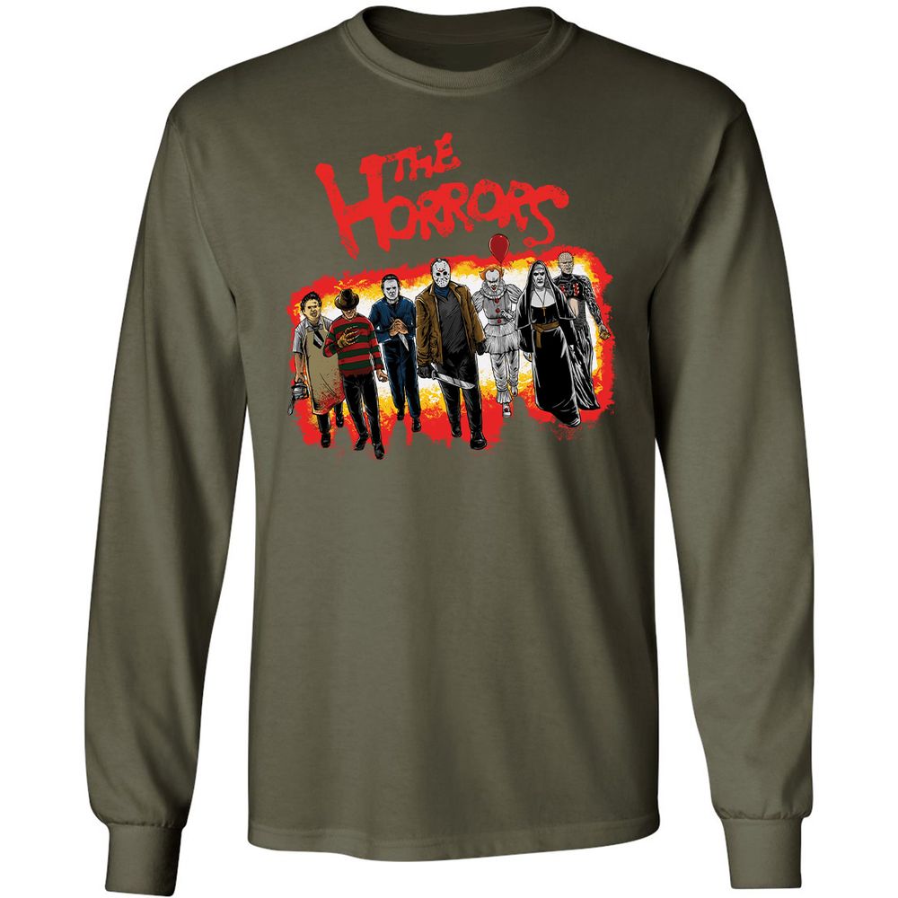 Long Sleeve T-Shirt - 98S7D8GK - Military Green - 16