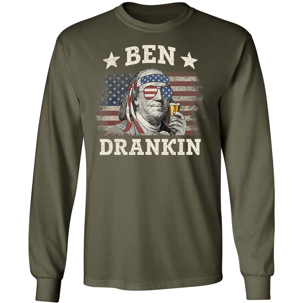Long Sleeve T-Shirt - 44BJUVNP - Military Green - 16