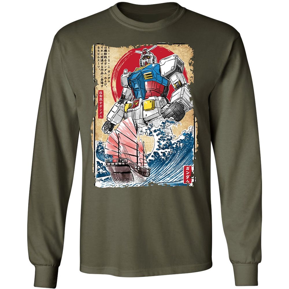 Long Sleeve T-Shirt - 8BKZGNU1 - Military Green - 16