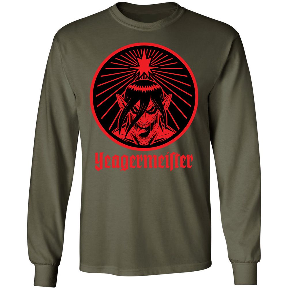 Long Sleeve T-Shirt - 3218H657 - Military Green - 16