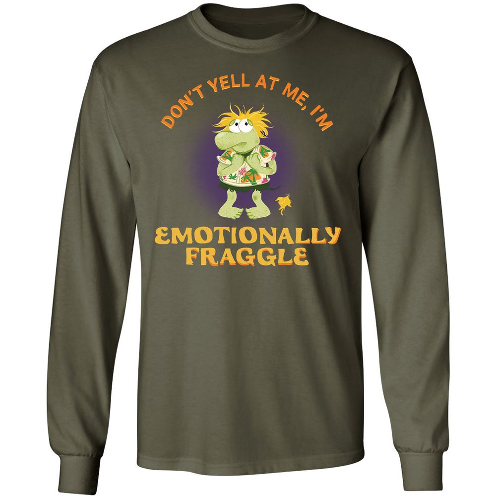 Long Sleeve T-Shirt - 4D3XAD6B - Military Green - 16
