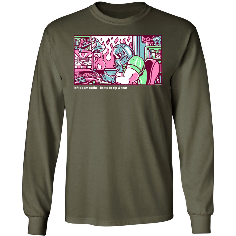 Long Sleeve T-Shirt - 1S1GKGJ8 - Military Green - 16
